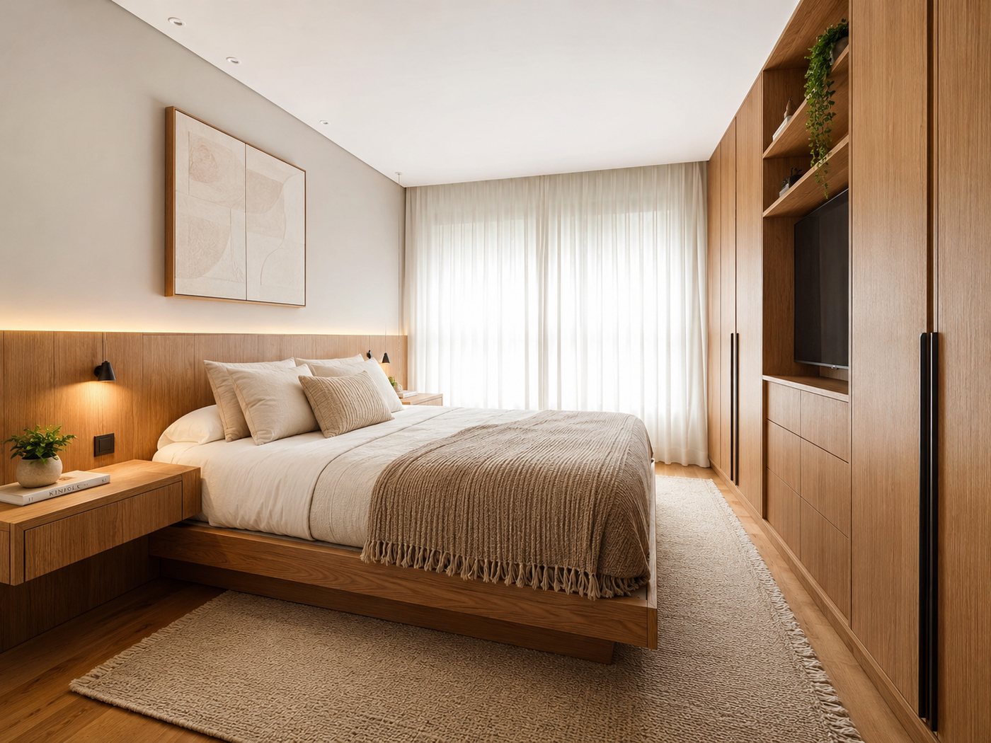 Quarto planejado aconchegante